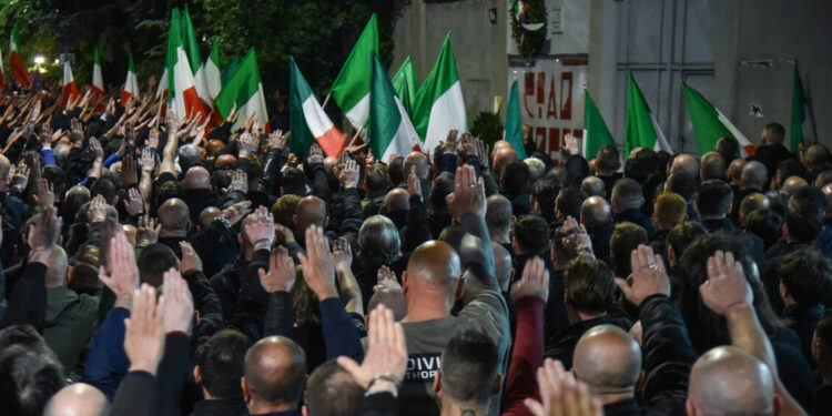 A Milano concluso il corteo per Ramelli con saluti romani