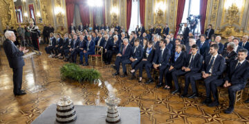 Azzurri ricevuti da Mattarella, ‘l’Italtennis un esempio per tutti’