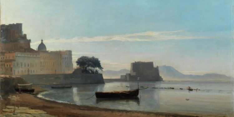 A Capodimonte entra in collezione ‘La baia di Napoli con Castel dell’Ovo’ (1828) di Corot